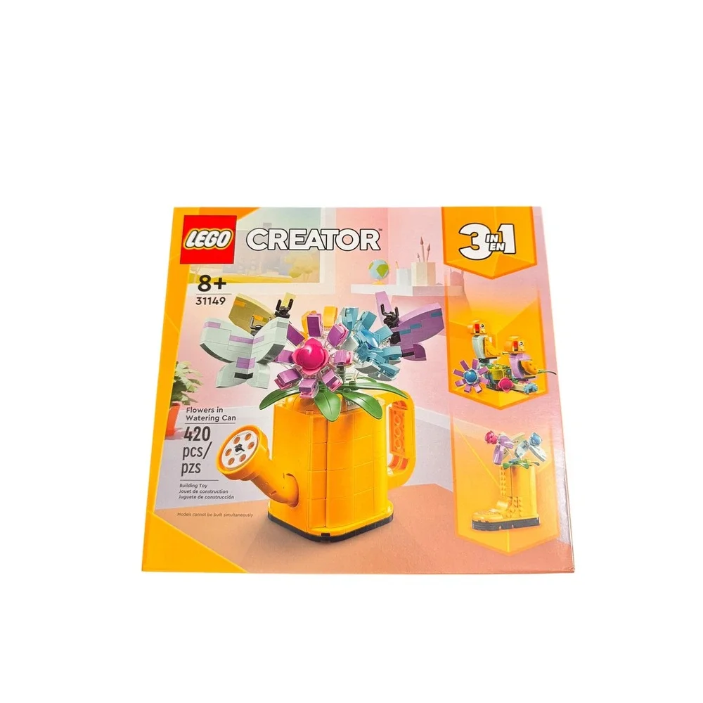 LEGO Creator 3-in-1 Flowers in Watering Can 31149 Building Toy Set 420 Pieces